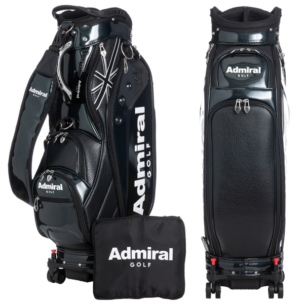 【即日発送対応】アドミラル ADMG2BC3 キャスター付き 9型 キャディバッグ(トラベルカバー付属) ゴルフ