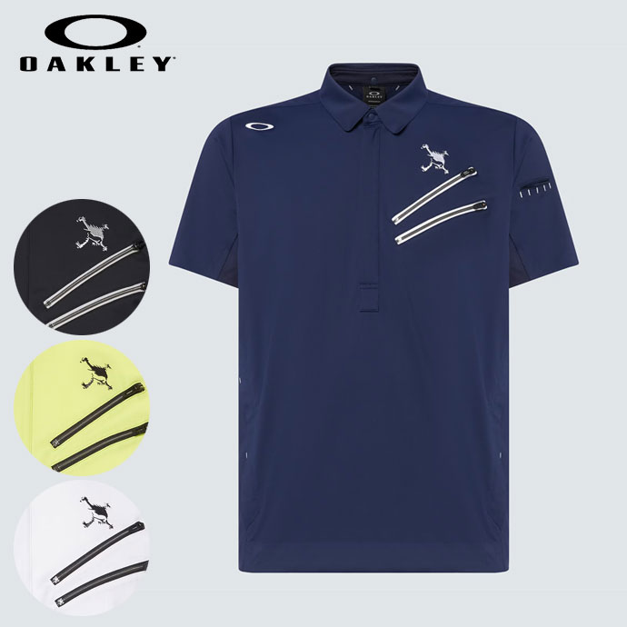 【即日発送対応】オークリー スカルレボルブ3Dアイシーブレスシャツ FOA405138 メンズ ゴルフウェア