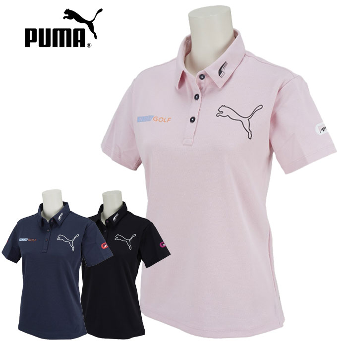 プーマ ゴルフウェア レディース ポロシャツ XL ピンク