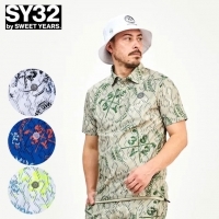 ★マークダウン★【土日祝発送可】SY32 RECYCLE BIG CROSS GRAPHIC KANOKO POLO SYG-24S31 半袖シャツ