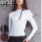 ★マークダウン★【土日祝発送可】【レディース/女性用】SY32 カルビコモックネックシャツ SYG23A02W 長袖シャツ